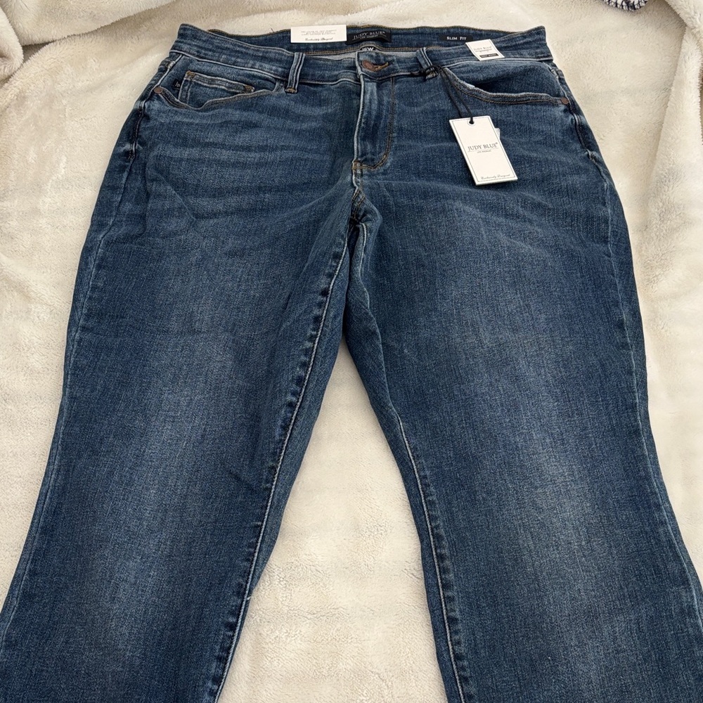 Judy Blue Dark Wash Straight Leg Jeans